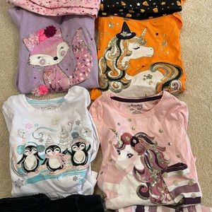 4 Toddler girl matching sets